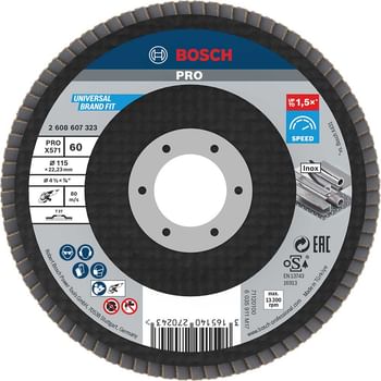 Bosch X571 Best for Metal Straight Flap Disc