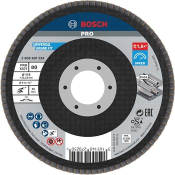 Bosch X571 Best for Metal Straight Flap Disc