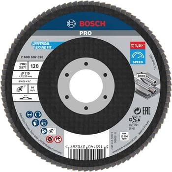 Bosch X571 Best for Metal Straight Flap Disc
