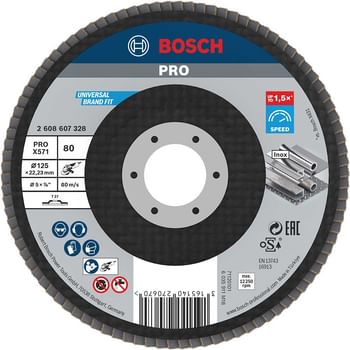 Bosch X571 Best for Metal Straight Flap Disc