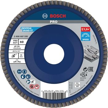 Bosch X571 Best for Metal Straight Flap Disc