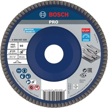 Bosch X571 Best for Metal Straight Flap Disc