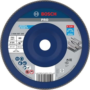 Bosch X571 Best for Metal Straight Flap Disc