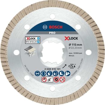 Bosch X Lock Best Extraclean Turbo Diamond Disc for Ceramics
