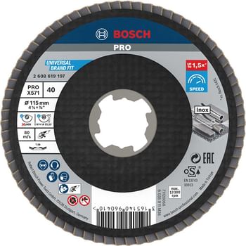 Bosch X Lock Zirconium Abrasive Flap Disc