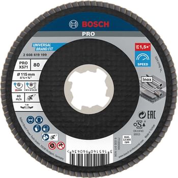Bosch X Lock Zirconium Abrasive Flap Disc