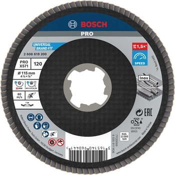 Bosch X Lock Zirconium Abrasive Flap Disc