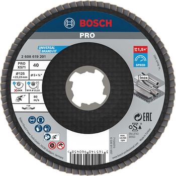 Bosch X Lock Zirconium Abrasive Flap Disc