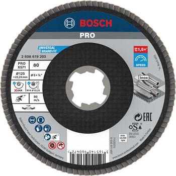 Bosch X Lock Zirconium Abrasive Flap Disc