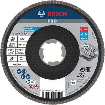 Bosch X Lock Zirconium Abrasive Flap Disc