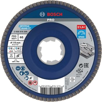 Bosch X Lock Zirconium Abrasive Straight Flap Disc