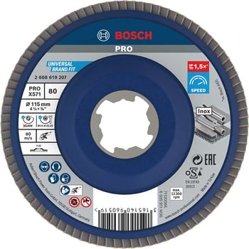 Bosch X Lock Zirconium Abrasive Straight Flap Disc