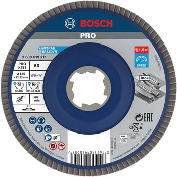Bosch X Lock Zirconium Abrasive Straight Flap Disc