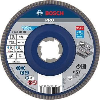 Bosch X Lock Zirconium Abrasive Straight Flap Disc