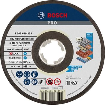 Bosch X Lock MultiConstruction Multi Material Cutting Disc