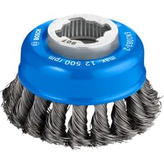 Bosch X Lock Knotted Steel Wire Cup Brush 0.35mm