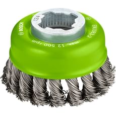Bosch X Lock Knotted Stainless Steel Wire Cup Brush