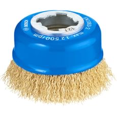 Bosch X Lock Crimped Brass Wire Cup Brush