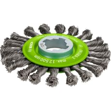 Bosch X Lock Stainless Steel Knotted Wire Wheel
