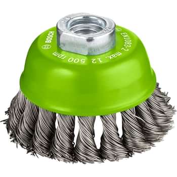 Bosch 0.5mm Knotted Inox Steel Wire Cup Brush Price Comparisons | Compare The Build