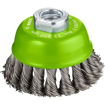 Bosch 0.5mm Knotted Inox Steel Wire Cup Brush