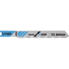 Bosch U118 G Metal Cutting Jigsaw Blades Bosch U118 G Metal Cutting Jigsaw Blades