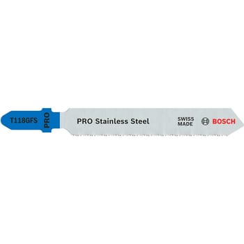Bosch PRO T118 GFS Stainless Steel Cutting Jigsaw Blade