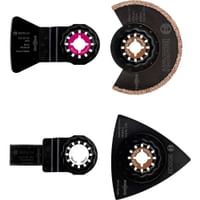 Bosch 4 Piece Starlock Oscillating Multi Tool Grout and Tiling Blade Set 