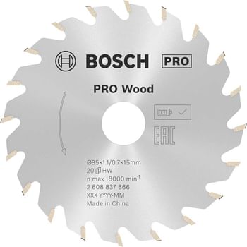 Bosch Standard Cordless Wood Cutting Circular Saw Blade