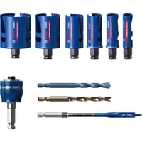 Bosch Expert 10 Piece Power Change Construction Material Hole Saw Set 