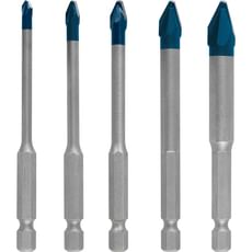 Bosch Expert 5 Piece HEX-9 Hard Ceramic 10x Longer Hard Ceramic Porcelain Tile Drill Bit Set 