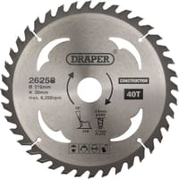 Draper TCT Construction Circular Saw Blade
