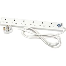 Draper 6 Socket Protected Extension Lead 240v