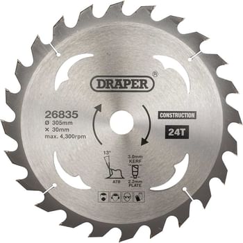 Draper TCT Construction Circular Saw Blade Draper TCT Construction Circular Saw Blade