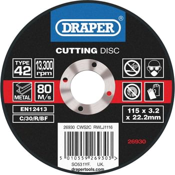 Draper Depressed Centre Stone Cutting Disc