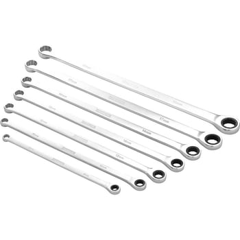 Draper Hi Torq 7 Piece Extra Long Double Ring Ratchet Spanner Set