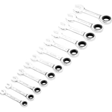 Draper Hi-Torq 12 Piece Stubby Ratchet Combination Spanner Set