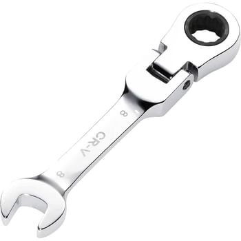 Draper Hi-Torq Stubby Flexible Head Ratchet Combination Spanner
