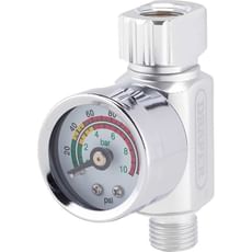 Draper 1/4" BSP On Gun Air Regulator and Gauge 140psi