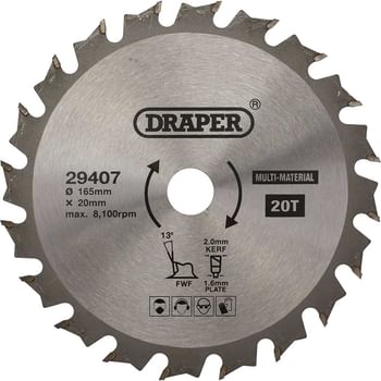 Draper TCT Multi Purpose Circular Saw Blade