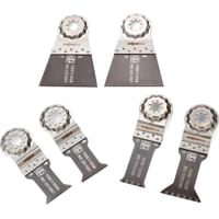 Fein 6 Piece Starlock Plus Oscillating Multi Tool Wood and Metal Cutting Blade Set 