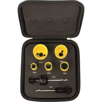 Starrett KDC05021 7 Piece Electricians Hole Saw Set