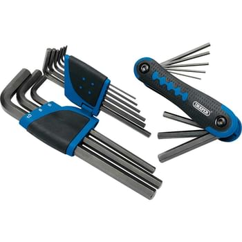 Draper 17 Piece Hexagon Allen Key Set Metric