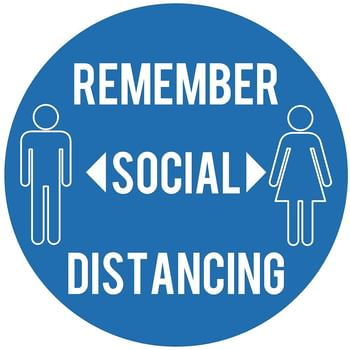 Draper Social Distancing Floor Sticker