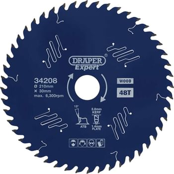 Draper Expert PTFE TCT Circular Saw Blade for Wood