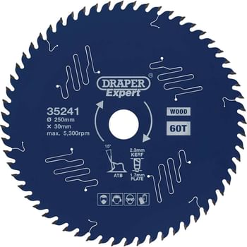 Draper Expert PTFE TCT Circular Saw Blade for Wood