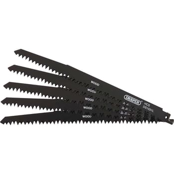 Draper Wood Cutting Reciprocating Sabre Saw Blades