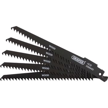 Draper Wood and Plastic Cutting Reciprocating Sabre Saw Blades