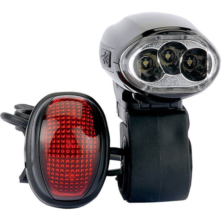 Draper 2 Piece Wind Up Bicycle Light Set | Cycle Lights