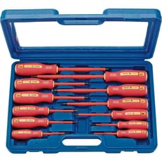 Draper 12 Piece VDE Insulated Screwdriver Set Draper 12 Piece VDE Insulated Screwdriver Set